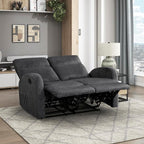 Lexicon Manual Reclining Loveseat, Faux Leather Loveseat Recliner, Wall Hugger - Image 8