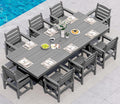 SERWALL 9 Piece Outdoor Dining Set by SERWALL