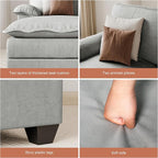 110" U-Shaped Sectional Sofa - Image 5