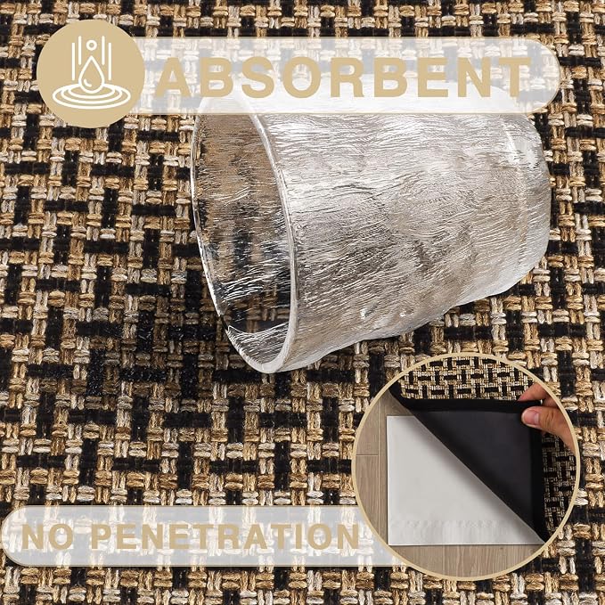 Door Mat Indoor Entrance 24"x36", Absorbent Indoor Door Mat, Non Slip Rubber - Image 3