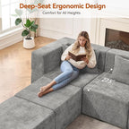 MONVANE Modular Sectional Cloud Couch - Image 6