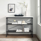 Crosley Furniture Madeleine Sofa Console Table - Image 11