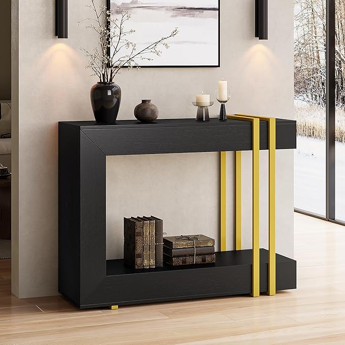 Einhomn 42.5" Console Table Behind Couch, 2-Tier Narrow Entryway Table by Einhomn