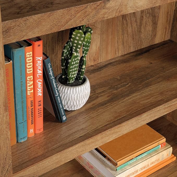 Sauder Miscellaneous Storage 3-Shelf Bookcase/ Book shelf, Sindoori Mango finish - Image 6