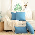 Stellhome Burlap Throw Pillow Covers 18x18 inch - Image 4