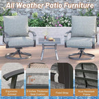 HOMREST Outdoor Swivel Rocker Patio Chairs - Image 5