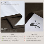 Dark Chocolate 96 Inch Blackout Pinch Pleated Curtains 2 Panels | - Image 6