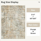 Soalmost Abstract Rug 5x7 Washable Area Rugs - Image 5