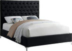Meridian Furniture Cruz Collection Modern | Contemporary Velvet Upholstered Bed - Image 4