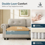 HERA'S HOUSE 3 Pieces Modular Sectional Sofa Sets, Oversized Couch Set - Image 4