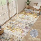LOONGRUG Runner Rug 2x5 Washable Non-Slip Kitchen Neutral Modern Rug | Abstract - Image 3
