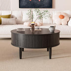 Round Fluted Lift Top Coffee Table - Image 7