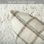 Stellhome Pack of 2 Fall Linen Buffalo Check Decorative Throw Pillow Covers - Image 3