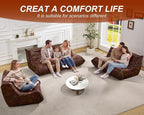 Hobestluk Bean Bag Chair Giant Bean Bag Sofa 3 Seater Bean Bag Chairs - Image 9