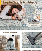 RELEANY Washable Area Rug, Small 2'6"x4', Water Repellent, Pet Friendly - Image 5