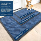 OLANLY Front Door Mat Outside Entrance 33x21, Waterproof Heavy-Duty Doormat | - Image 2