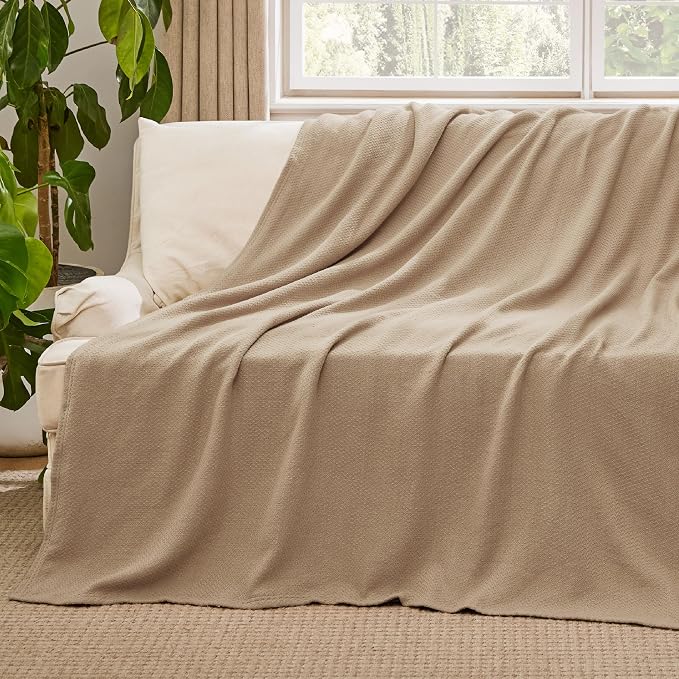Bedsure GentleSoft 100% Cotton Large Throw Blanket - Image 5