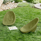 ECR4Kids Plastic Leaf Scoop Floor Rocker Seat, Classroom Furniture, Fern Green - Image 11