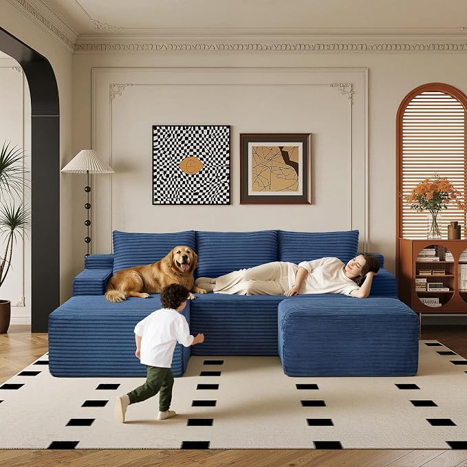 96" Sectional Couches for Living Room Cloud Couch Sofa - Image 7