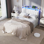 Furnulem White Full Size Bed Frame - Image 5
