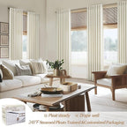 Light Filtering Thick Linen Viral Curtains 102 Inches Long - Image 5