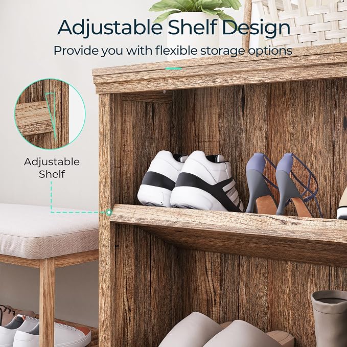 LINSY HOME 2-Tier Bookcase and Bookshelf, Small Wood Display Storage Shelves - Image 6