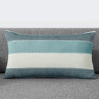 AmHoo Pack of 2 Farmhouse Stripe Check Throw Pillow Covers Set Case Cotton - Image 2