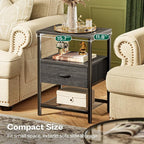 Huuger Nightstand Set of 2, Night Stand - Image 5