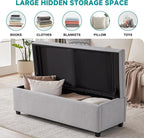 Mangodan 50" Storage Ottoman Bench, Tufted Ottoman - Image 3