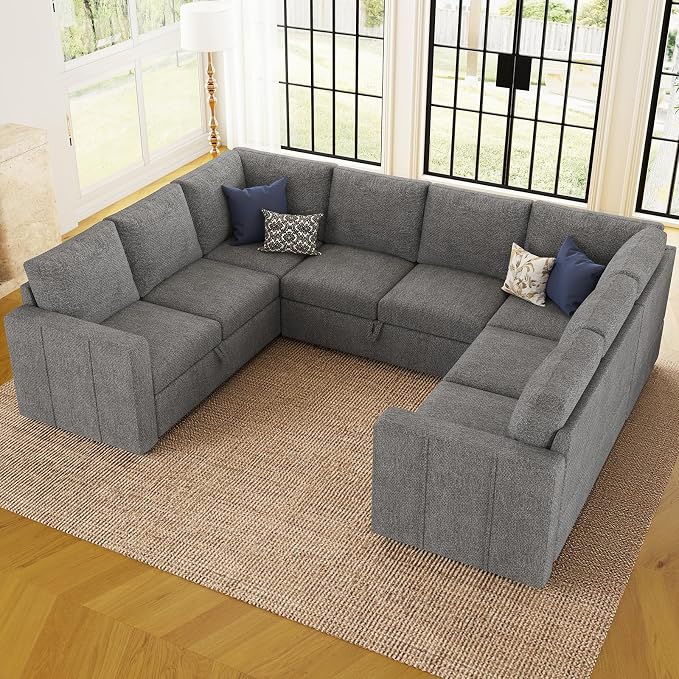 Belffin Modular Sectional Sleeper Sofa Bed - Image 4