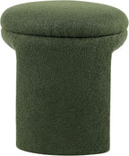 Furniture of America Rami Modern 18-inch Solid Wood Upholstered Ottoman - Image 4