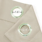 Light Beige Thermal Blackout Curtains/38 x 63 Inch/Set of 2 Panels Room - Image 6