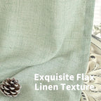 YoungsTex Sage Green Linen Curtains 95 Inch Long - Image 4