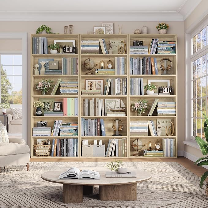 FOTOSOK 6-Tier Open Bookcase and Bookshelf, Freestanding Display Storage - Image 4