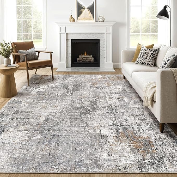 LOONGRUG 9x12 Area Rug Washable Large Neutral Modern Living Room Rugs | by LOONGRUG