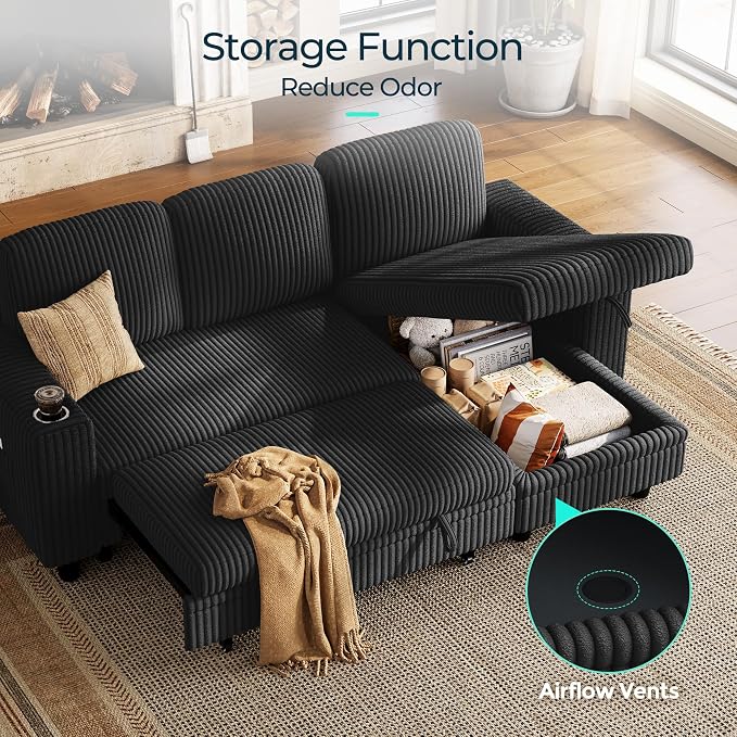 LINSY HOME Sectional Sleeper Sofa - Image 7