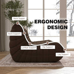 YVDNHP Big Bean Bag Chairs for Adults, 3 Seater Large Bean Bag Chair Sofa - Image 6