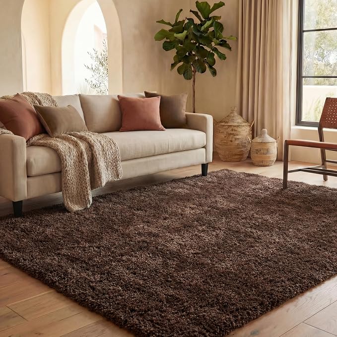 SAFAVIEH California Shag Rug 6x8, Plush Brown SG151-2727 - Image 4