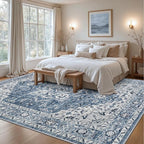 8x10 Area Rugs Living Room: Washable Vintage Rug - Image 4