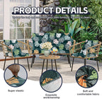 8Pcs Patio Cushion Covers, Outdoor Stretch Cushion Covers, Washable | Stretch - Image 3