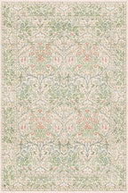 Beige Green 4x6 Washable Area Rug - Image 3