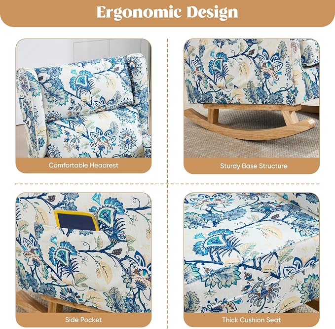 HCHAIRH Nursery Rocking Chairs, Rocking Chair Nursery - Image 5