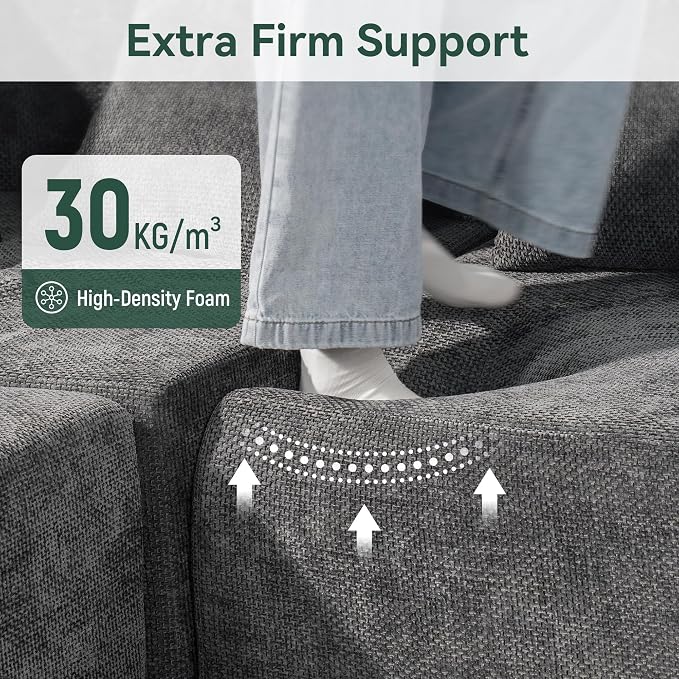 MONVANE Modular Sectional Sofa, Oversized 8 Seat Convertible U Shaped Couch - Image 7