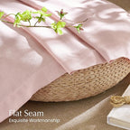 NICETOWN Linen Light Pink Sheer Curtains - Image 6
