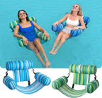 SLOOSH Inflatable Pool Floats Adult, 2 Packs Floating Lounge Chairs, Blow up - Image 2