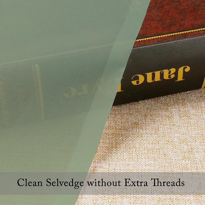Sage Green Sheer Curtains 36 Inches 2 Panels Set - Image 7
