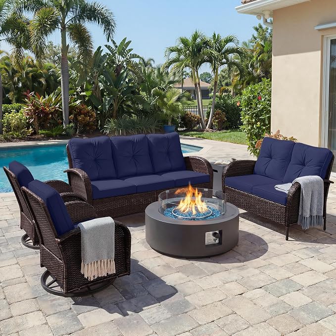 UPHA 8 Pieces Patio Furniture Set by UPHA