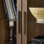 67" Tall Display Cabinet with Glass Doors, Glass Display Case Storage Cabinets - Image 9