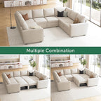 HONBAY Sleeper Sectional Couch - Image 4