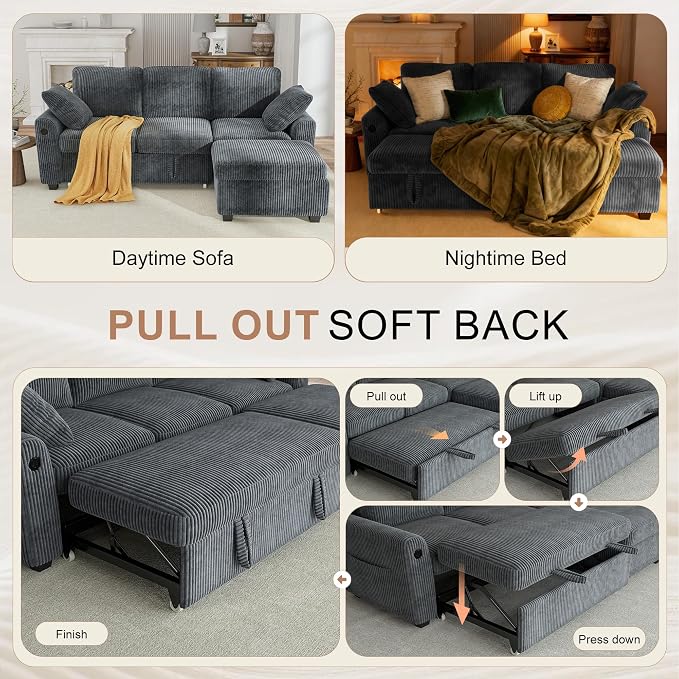 Hanherry 81" Sectional Couch - Image 4